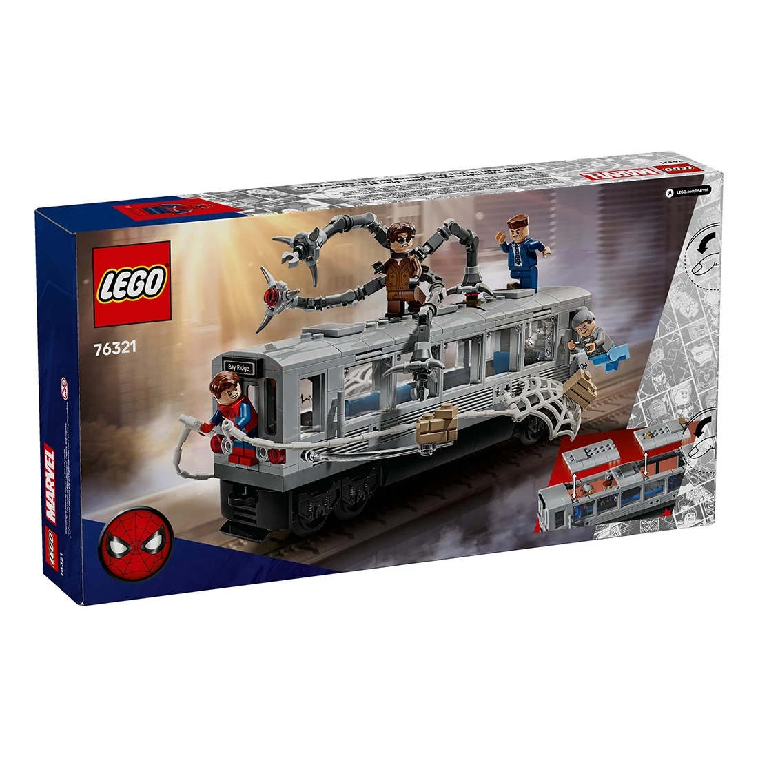 Lego 樂高 MARVEL 漫威 76321 蜘蛛人大戰八爪博士地鐵列車場景