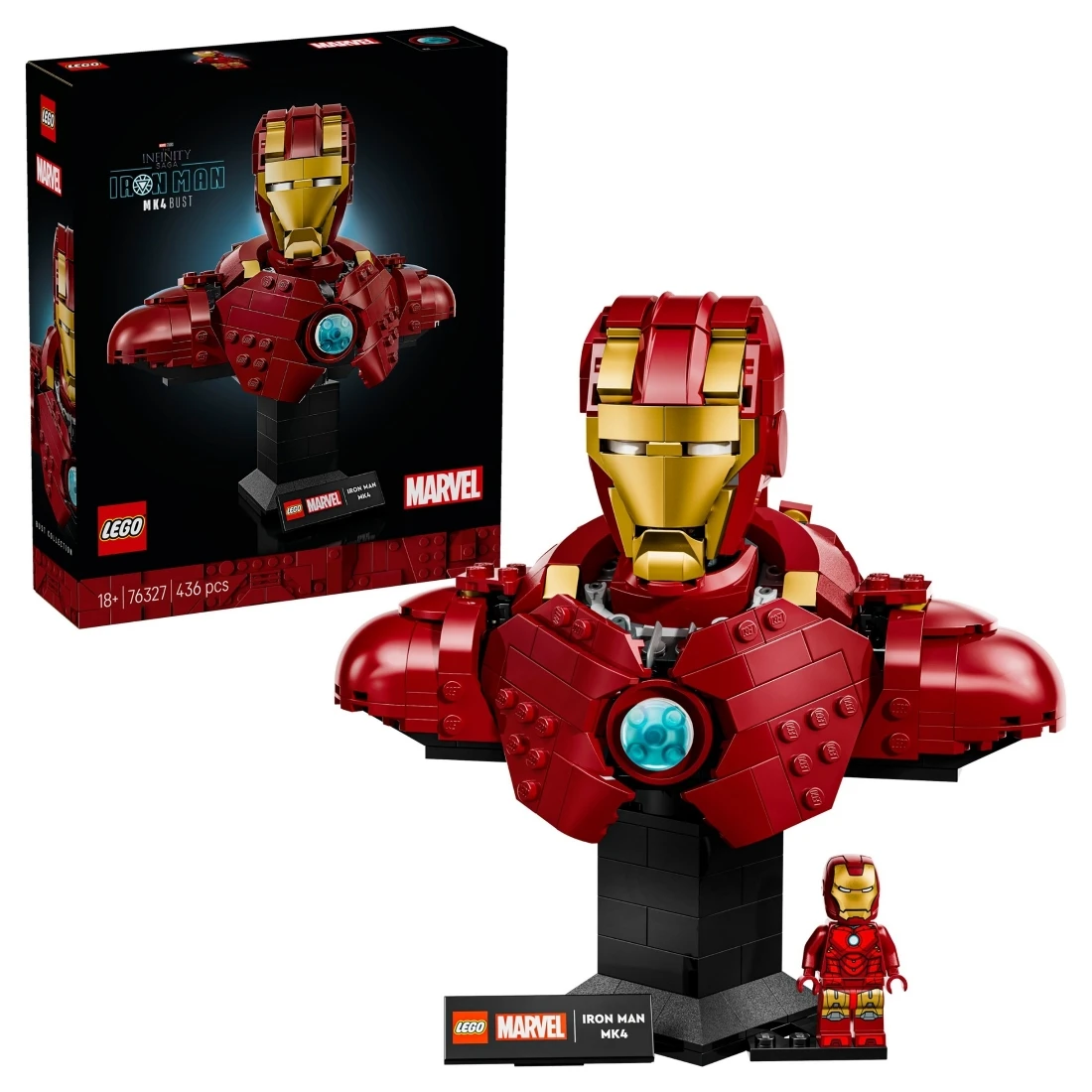Lego 樂高 MARVEL 漫威 76327 Super Heroes 鋼鐵人 MK4 半身像