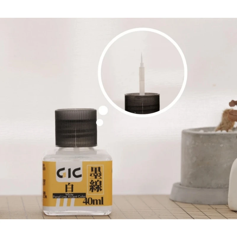 虎爪 GIC TW-01WH 水性墨線液 白色 40ml