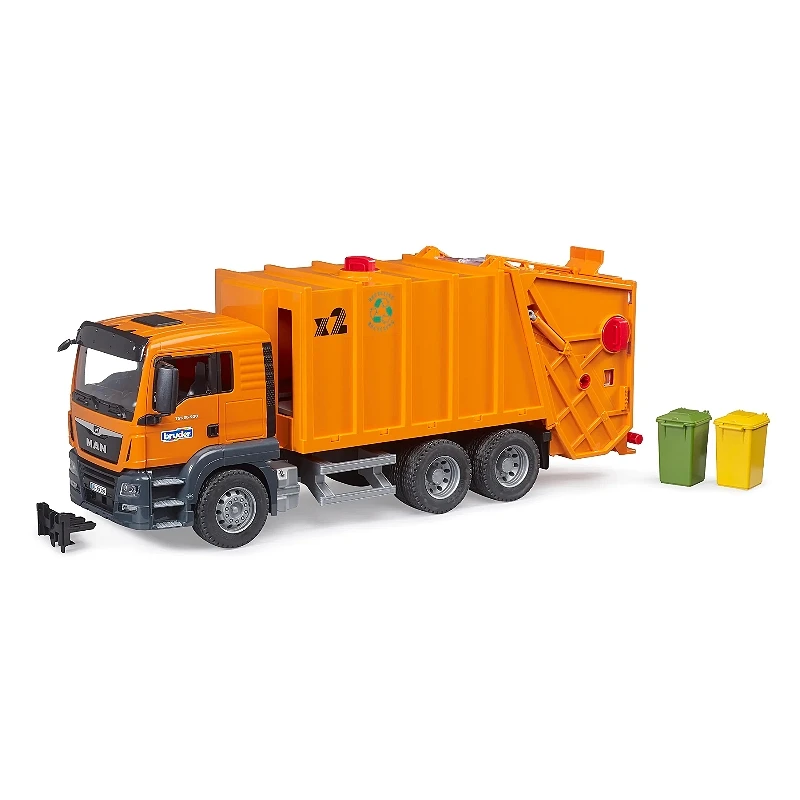 德國 Bruder 1/16 3760 橘垃圾車 大