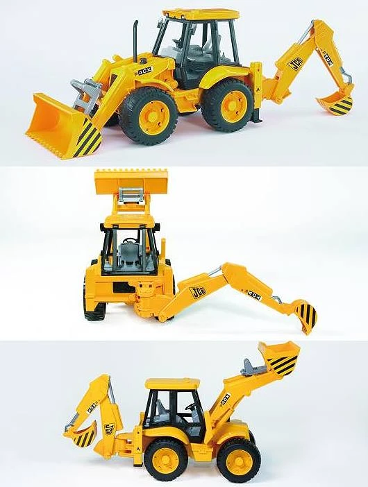 德國 Bruder 1/16 怪手堆土兩用工程車