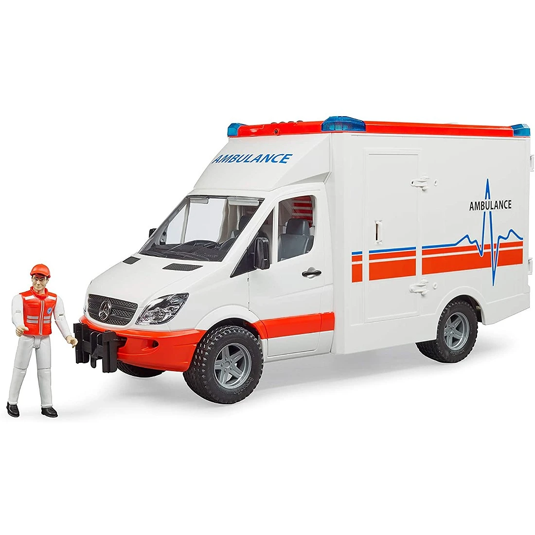 德國 Bruder 1/16 賓士救護車+救護員