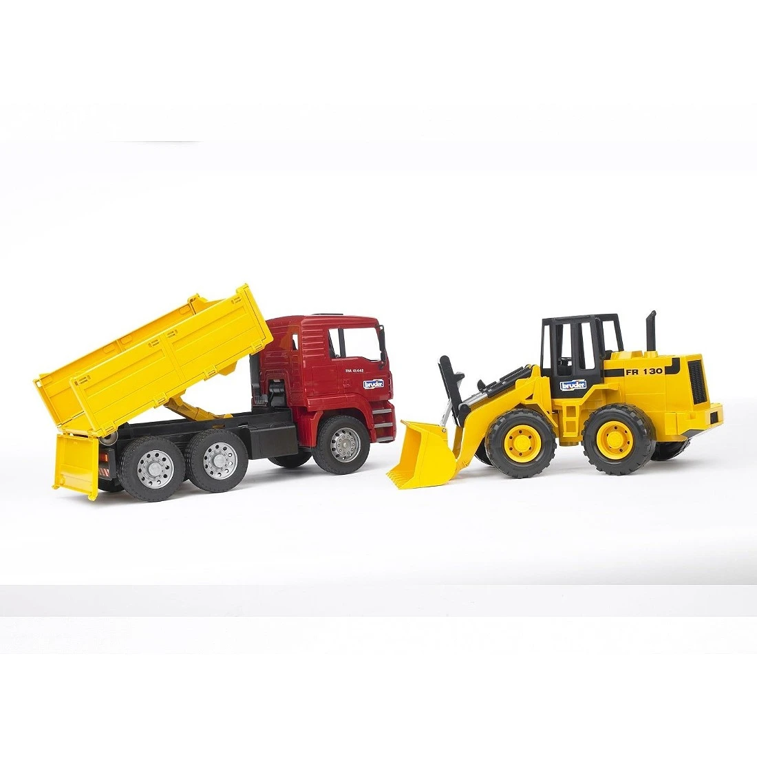 德國 Bruder 1/16 MAN卡車+堆土機組