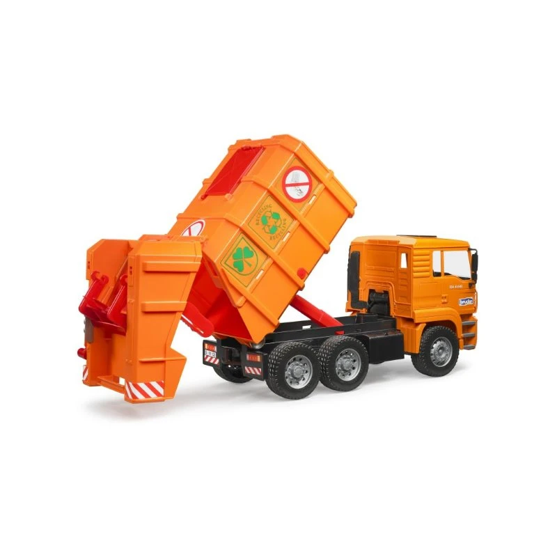 德國 Bruder 1/16 2760 橘色垃圾車