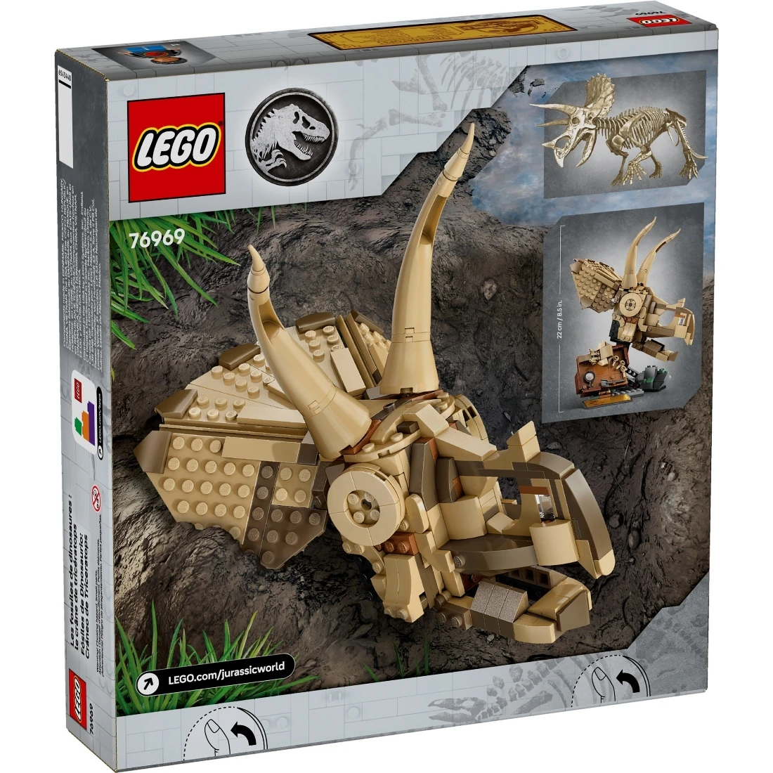 Lego 樂高 Movie 電影 76969 侏羅紀世界 恐龍化石：三角龍頭骨