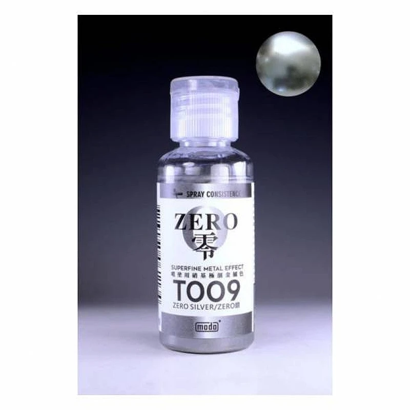 摩多製漆所 MODO 硝基漆 T009 ZERO零 細金屬色 銀色 30ml