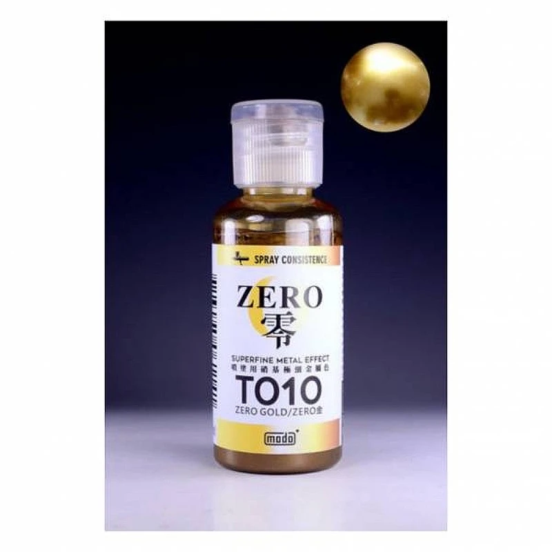 摩多製漆所 MODO 硝基漆 T010 ZERO零 細金屬色 金色 30ml