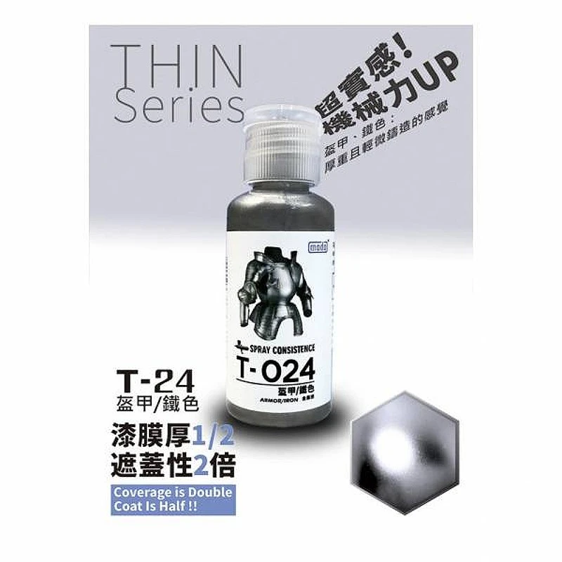 摩多製漆所 MODO 硝基漆 T024 盔甲鐵色 30ml