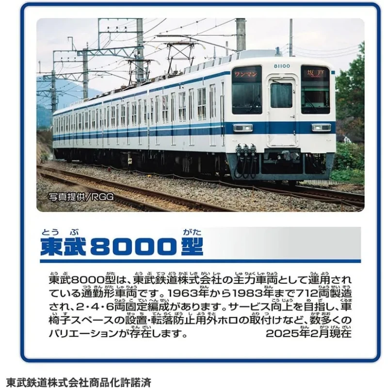 TakaraTomy Plarail S-61 東武8000型