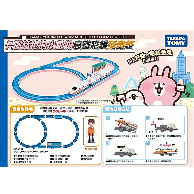 TakaraTomy Plarail 卡娜赫拉的小動物高鐵彩繪列車組