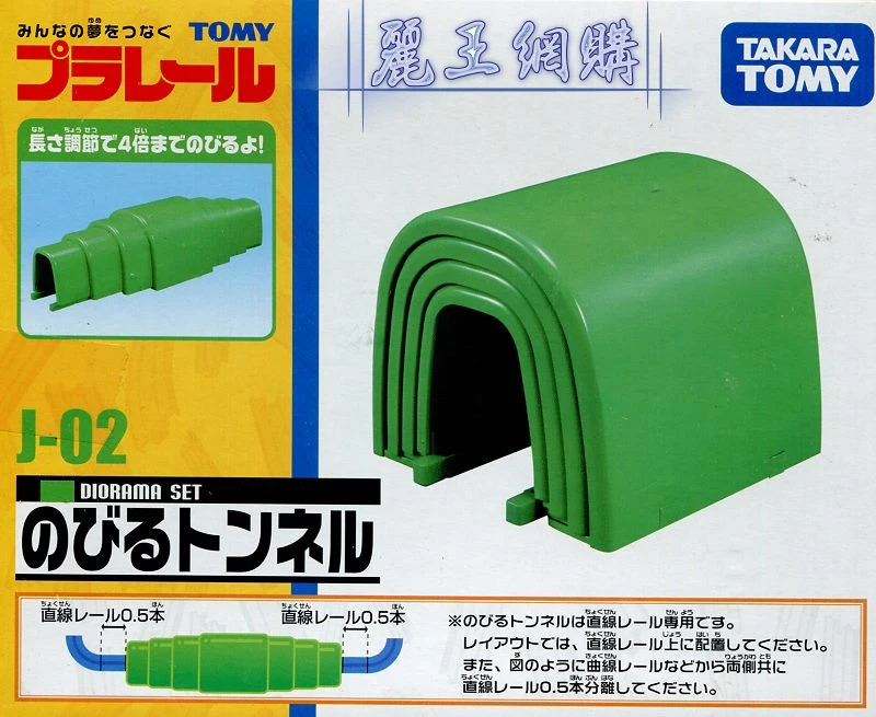 TakaraTomy Plarail 火車配件 J-02 伸縮山洞