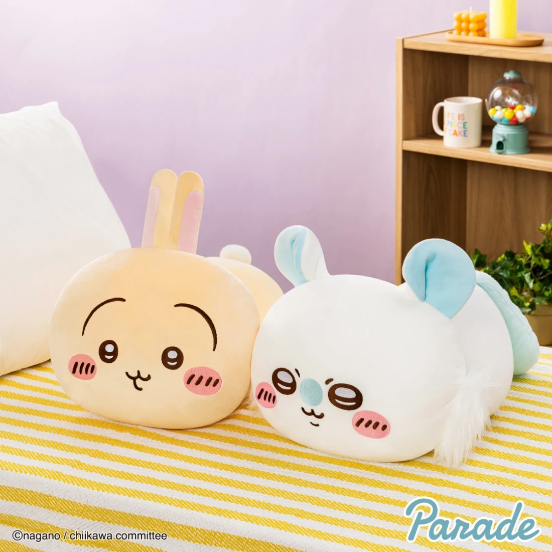 吉伊卡哇 Chiikawa Parade 景品 趴娃 40CM 烏薩奇 小桃 絨毛玩偶 兩款一套