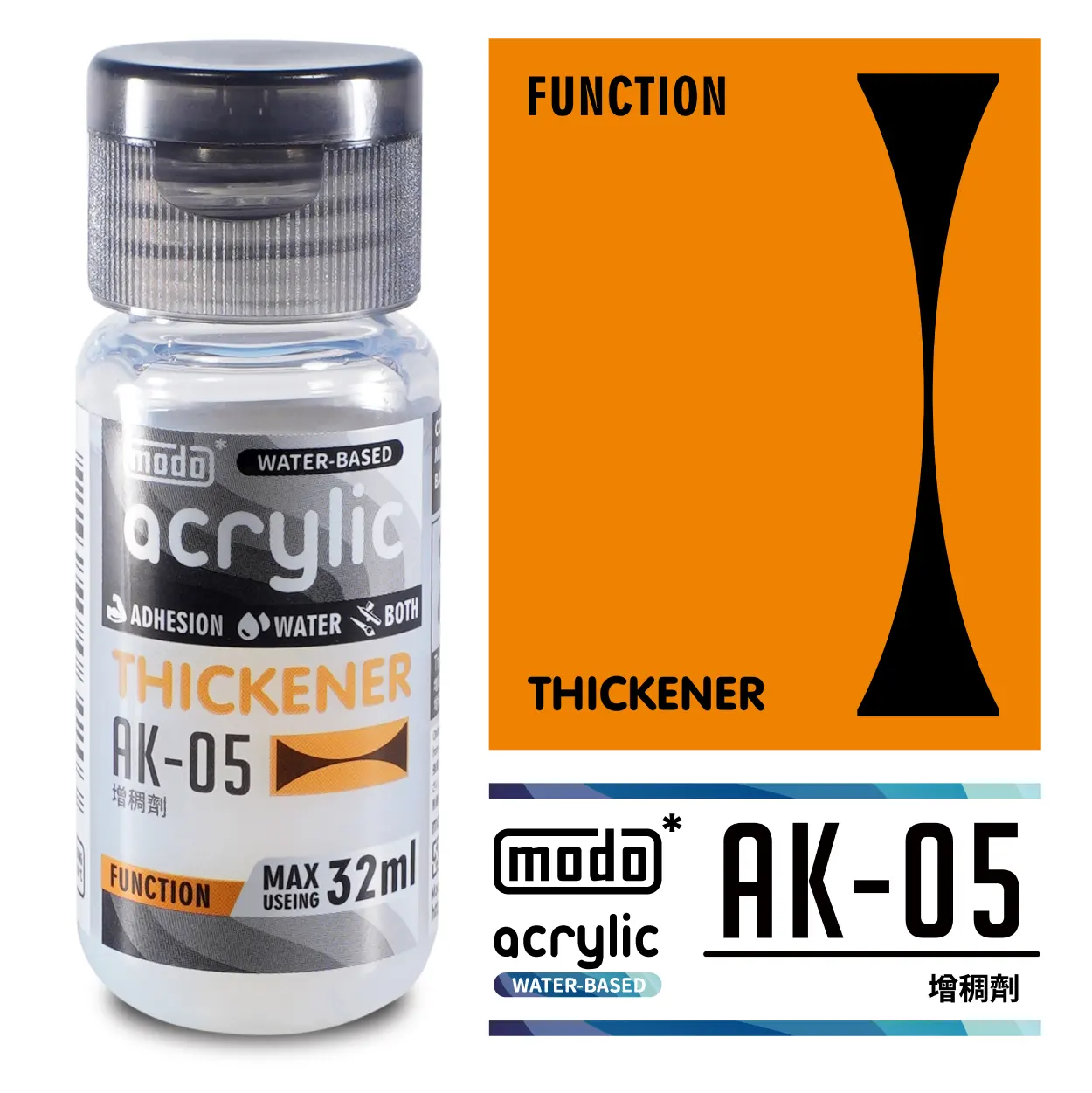 摩多製漆所 MODO acrylic 水性漆 輔助溶劑 AK-05 32ml 增稠劑