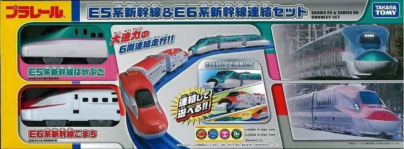 TakaraTomy Plarail E5系 & E6系 新幹線 6入火車組