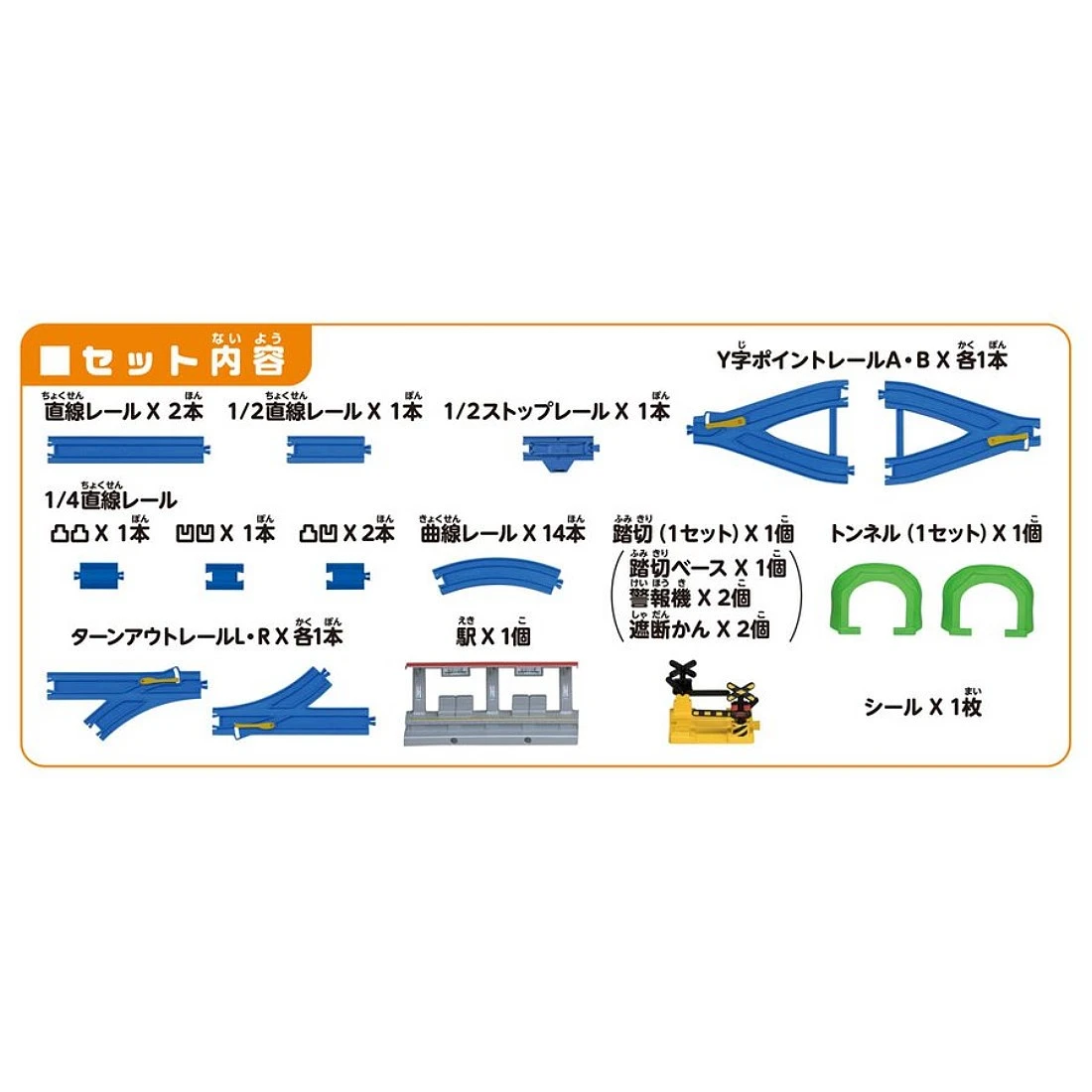 TakaraTomy Plarail 10種軌道變化基本組
