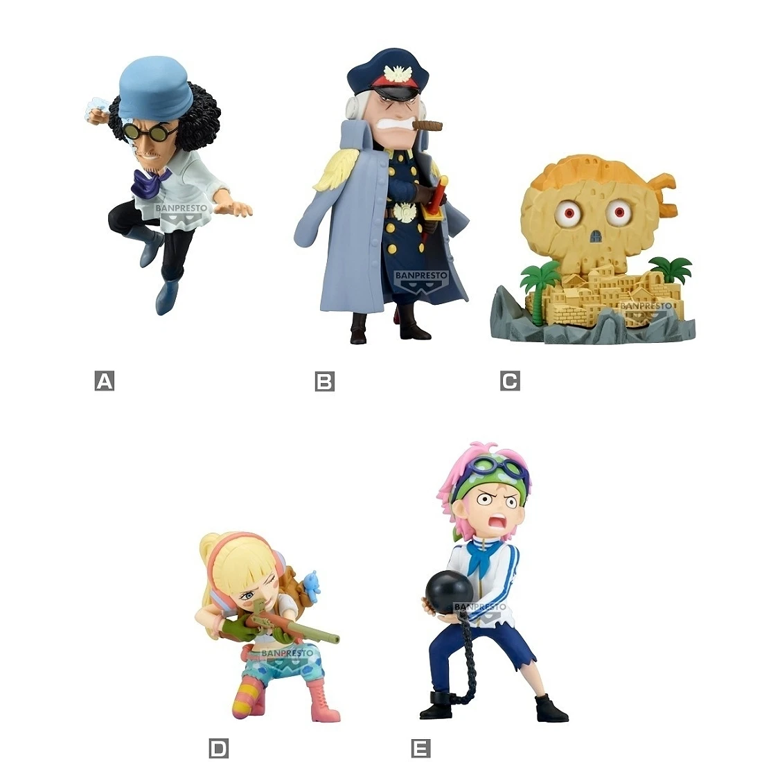 Banpresto 景品 海外限定 海賊王 WCF 蜂巢島 Vol.1 半中盒6入