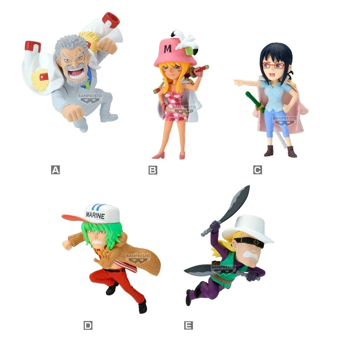 Banpresto 景品 海外限定 海賊王 WCF 蜂巢島 Vol.2 半中盒6入