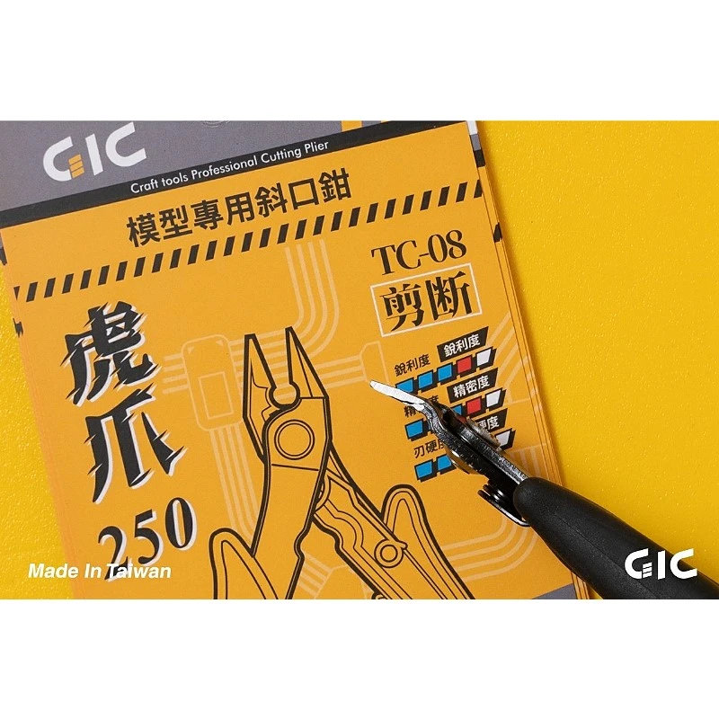 虎爪 GIC TC-08 250 模型用中階款斜口鉗