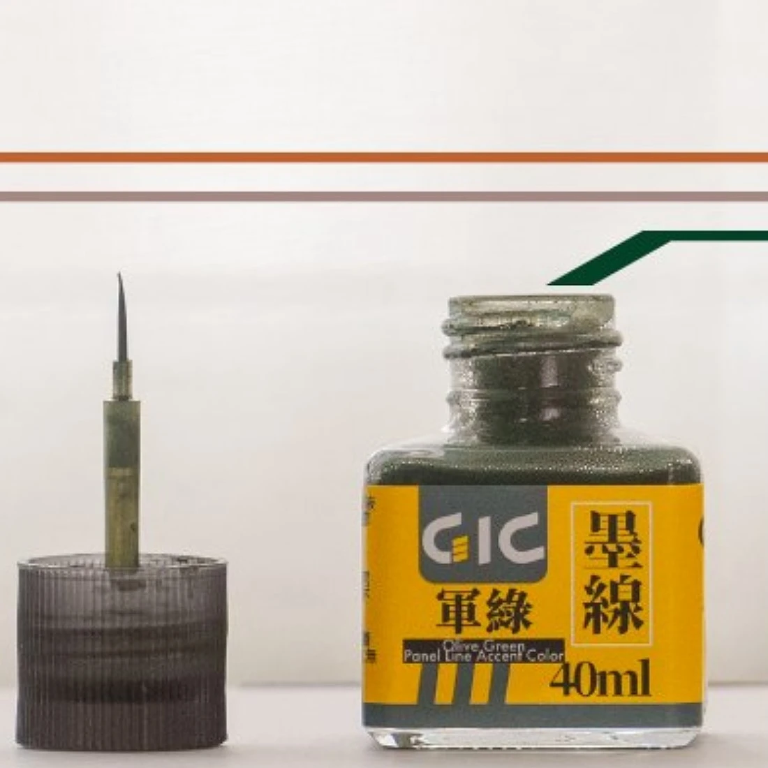 虎爪 GIC TW-01OG 水性墨線液 軍綠 40ml
