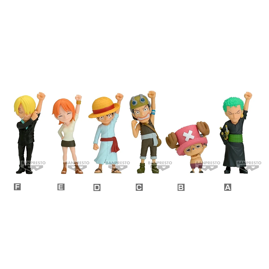 Banpresto 景品 海賊王 WCF 永遠草帽夥伴 六款一套 單款分售