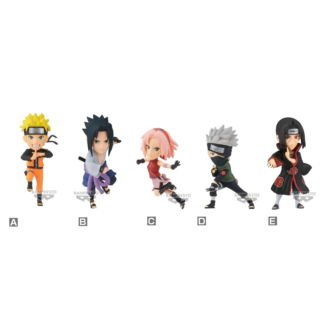 Banpresto 景品 海外限定 火影忍者 疾風傳 WCF 半中盒6入