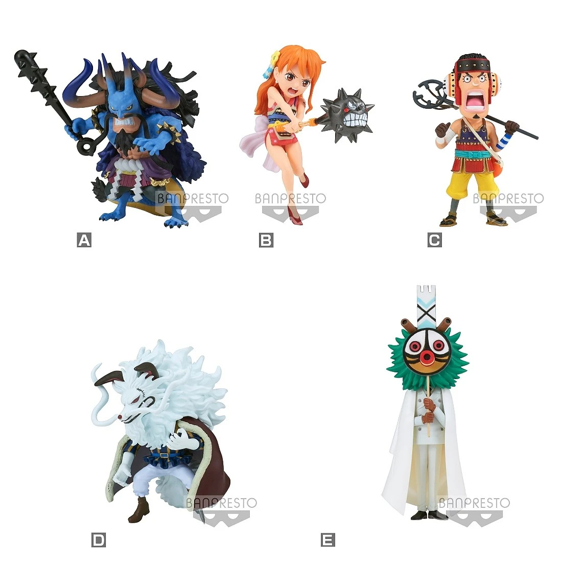 Banpresto 景品 海外限定 海賊王 WCF 和之國鬼島篇 Vol.8 半中盒6入
