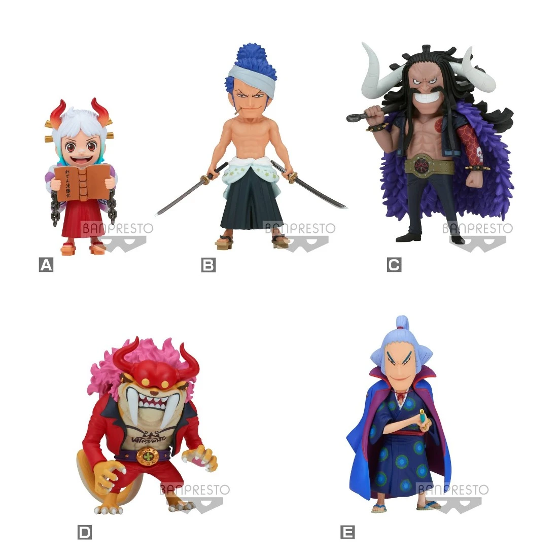 Banpresto 景品 海外限定 海賊王 WCF 和之國鬼島篇 Vol.9 半中盒6入