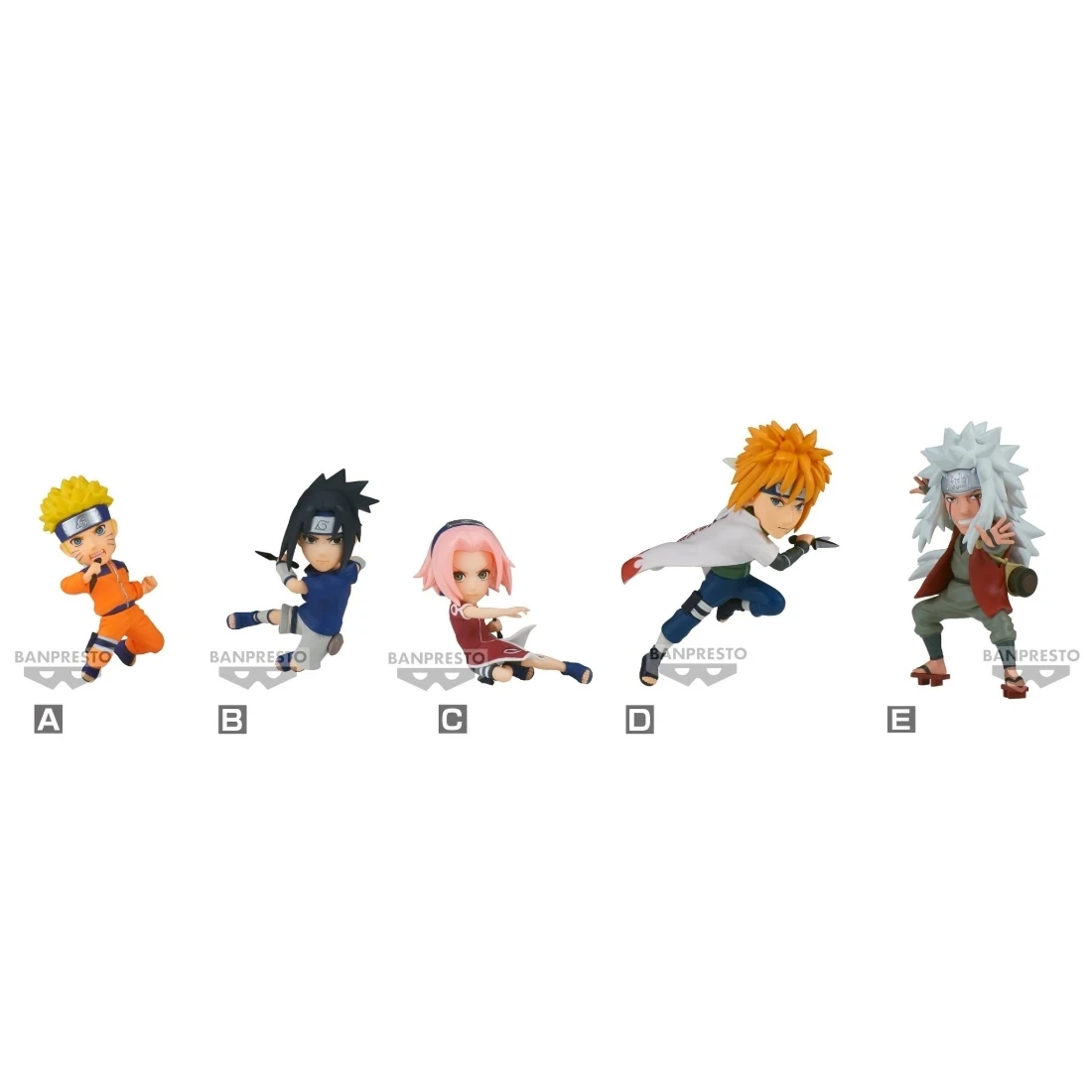 Banpresto 景品 海外限定 火影忍者 WCF 半中盒6入