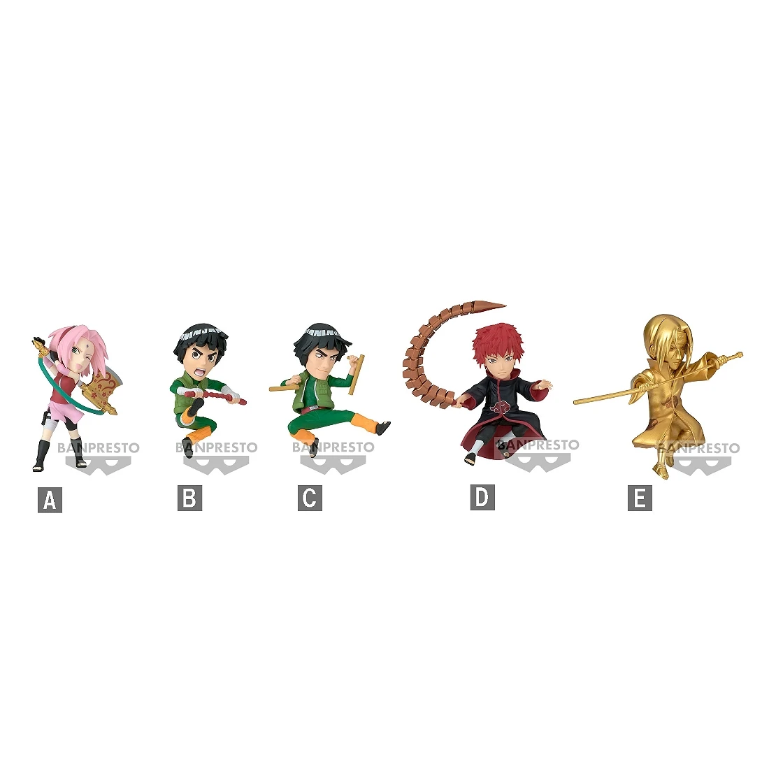 Banpresto 景品 海外限定 火影忍者 NARUTOP99 WCF Vol.4 半中盒六入
