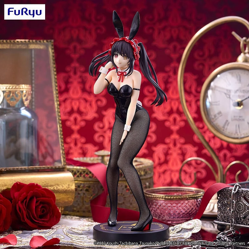 FuRyu 景品 約會大作戰 BiCute 時崎狂三 兔女郎 黑色