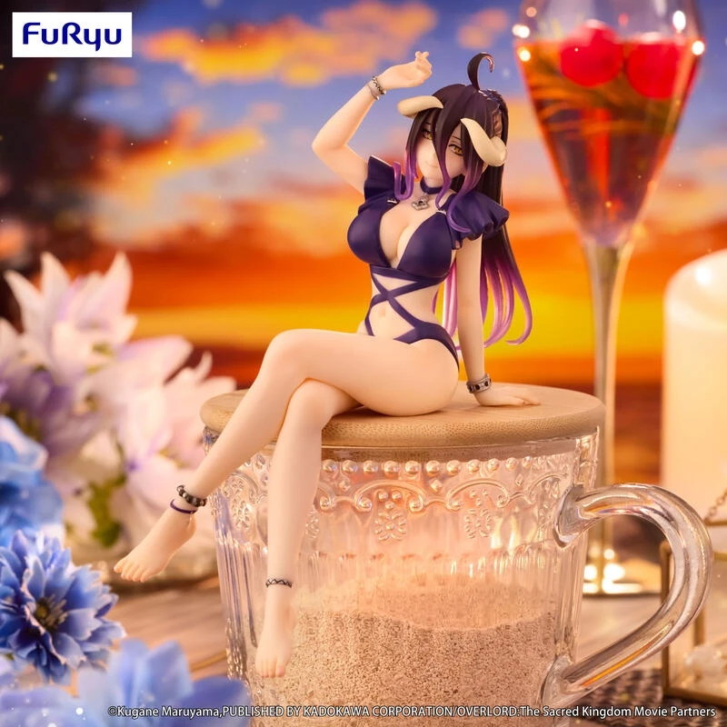 FuRyu 景品 OVERLORD 雅兒貝德 紫色泳裝 泡麵蓋