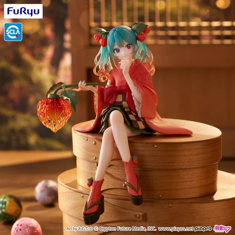 FuRyu 景品 初音未來 花仙子 冬之櫻桃 泡麵蓋