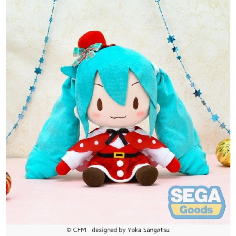 SEGA 景品 初音未來 聖誕版 絨毛玩偶