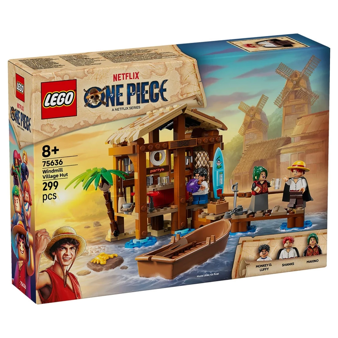 Lego 樂高 Netflix ONE PIECE 海賊王 75636 風車村小屋