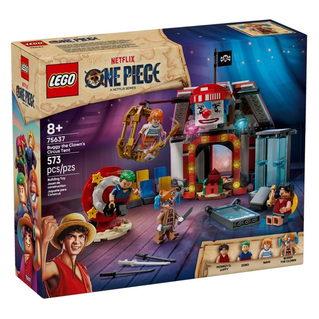 Lego 樂高 Netflix ONE PIECE 海賊王 75637 小丑巴其的馬戲團帳篷