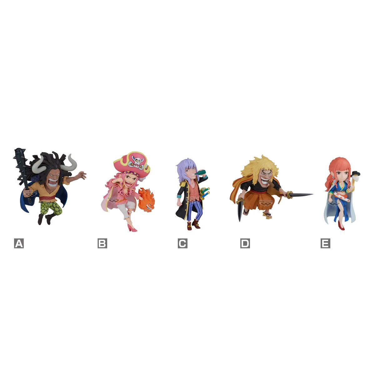Banpresto 景品 海外限定 海賊王 WCF 神之谷 洛克斯海賊團 半中盒6入
