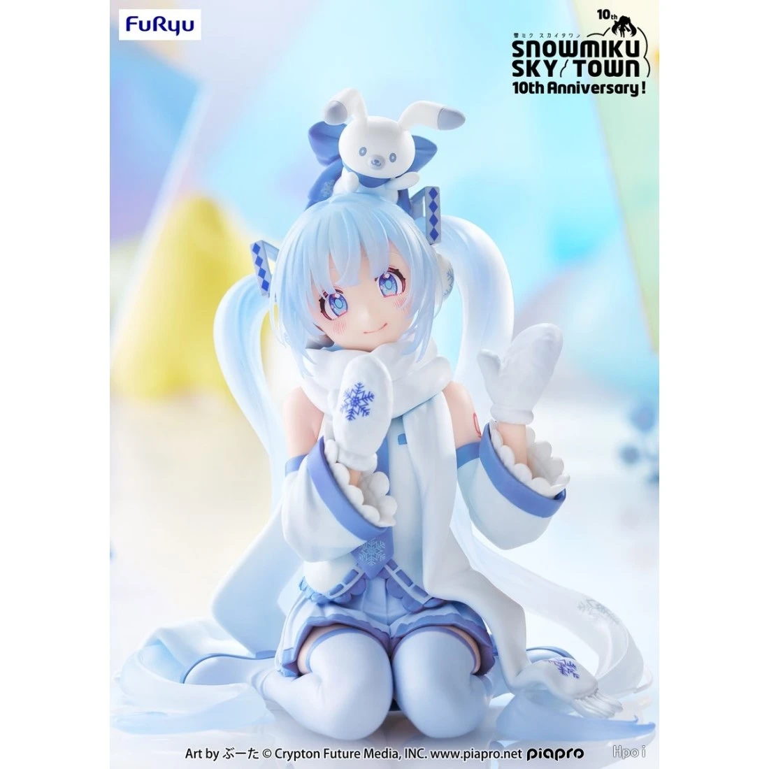 FuRyu 景品 初音未來 雪初音 Sky Town 10th 泡麵蓋