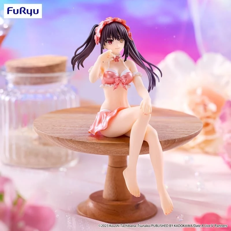 FuRyu 景品 約會大作戰 時崎狂三 粉紅泳裝 泡麵蓋