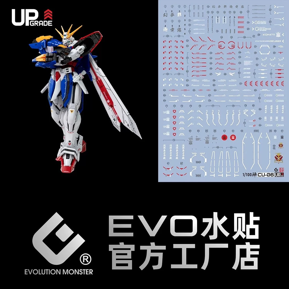 EVO水貼 RG 1/100 胖虎模型 FAT CAT 神