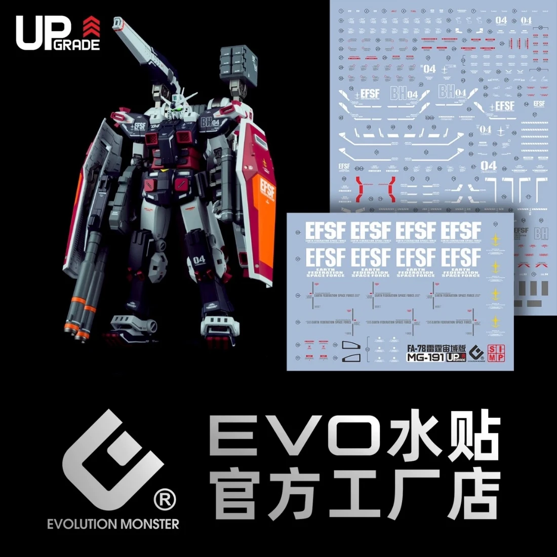 EVO水貼 MG 1/100 雷霆宙域 Ver.Ka 螢光水貼