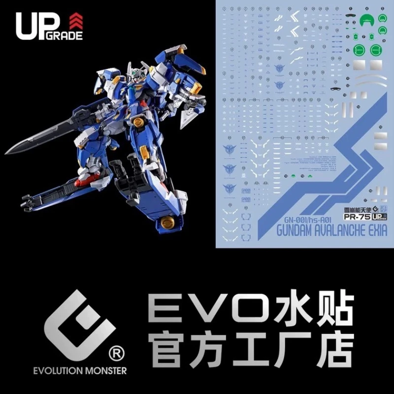 EVO水貼 RG 1/144 鋼彈00V 衝擊突進型 雪崩能天使 螢光水貼