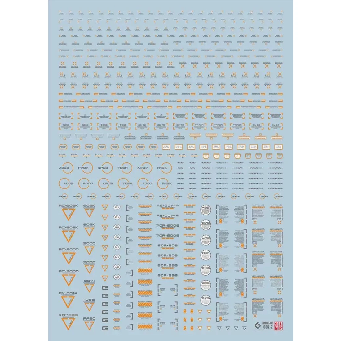 EVO水貼 螢光水貼 橙灰色