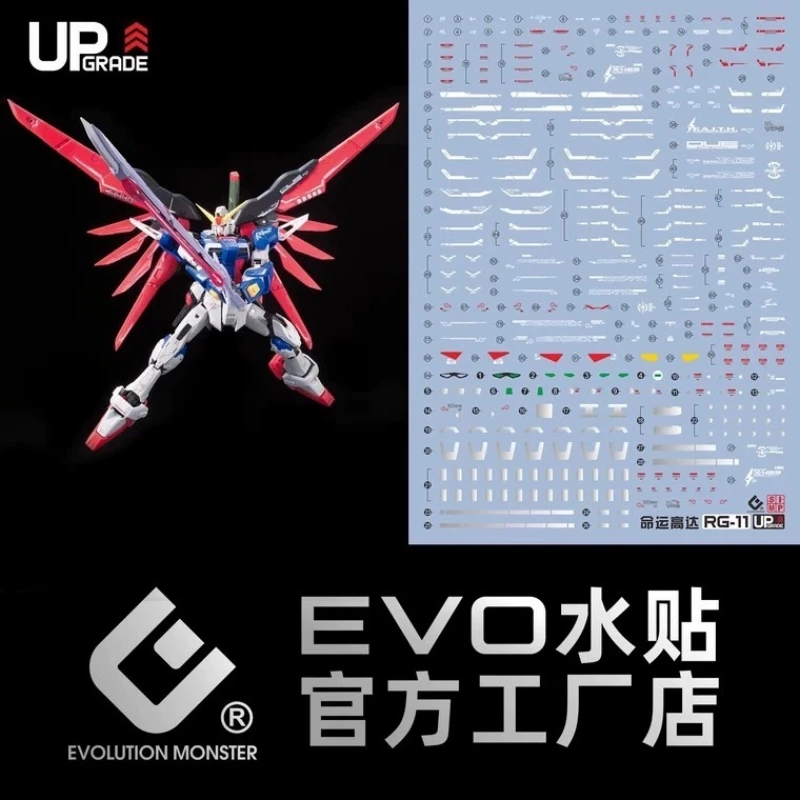EVO水貼 RG 1/144 鋼彈SEED #11 命運鋼彈 螢光水貼