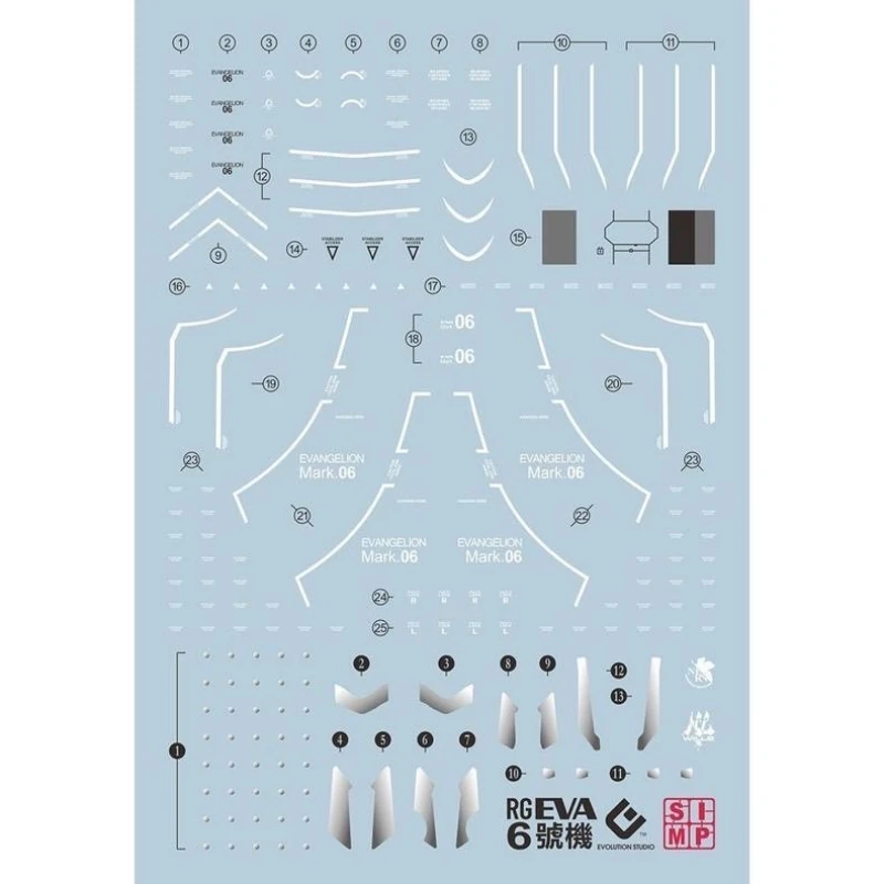 EVO水貼 RG 新世紀福音戰士 EVA Mark.06 螢光水貼