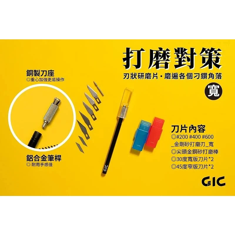 虎爪 GIC GP-02 研磨筆刀 寬版