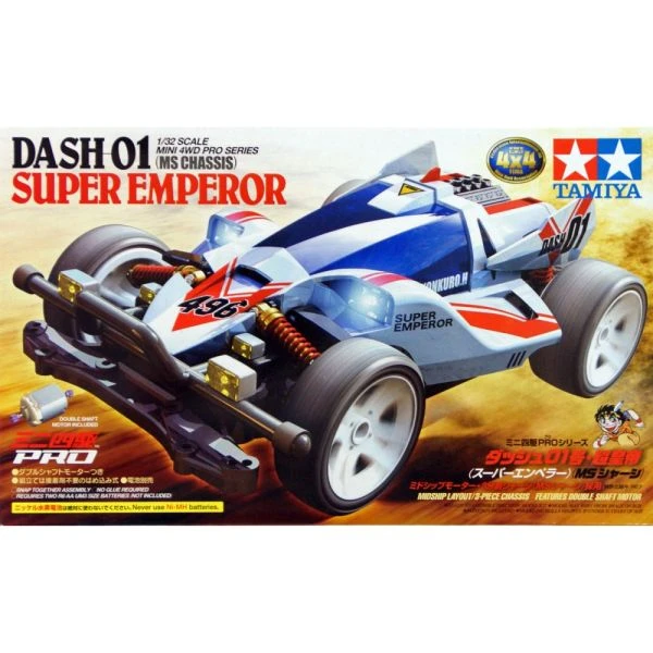 Tamiya 1/32 18632 四驅車PRO版 衝鋒四驅郎 01號·超皇帝 DASH-01 SUPER EMPEROR MS底盤