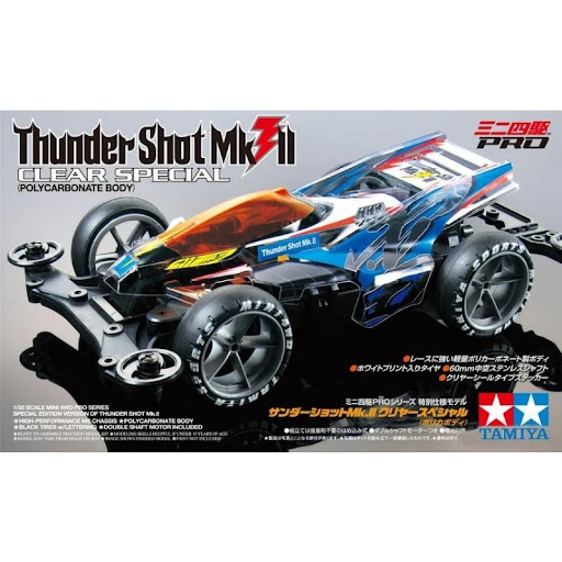 Tamiya 1/32 95463 四驅車PRO版 Thundershot Mk.II 透明軟殼 MS底盤