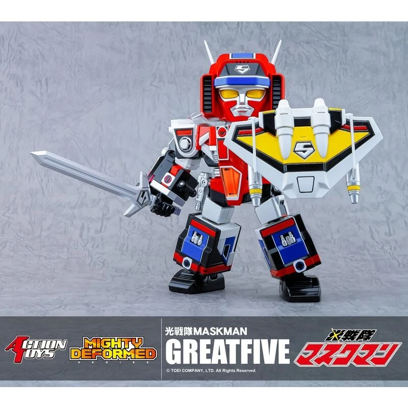 Action Toys ES合金 MIGHTY DEFORMED 光戰隊覆面人 Great Five