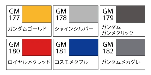 GUNZE 郡氏 GSI 鋼彈麥克筆 GM126 鋼彈專用色套組2