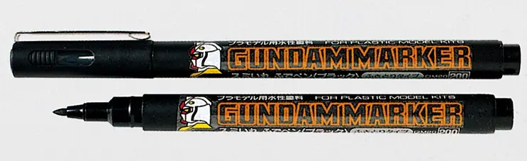 GUNZE 郡氏 GSI 鋼彈麥克筆 GM20 溝線筆 黑色 軟頭 水性